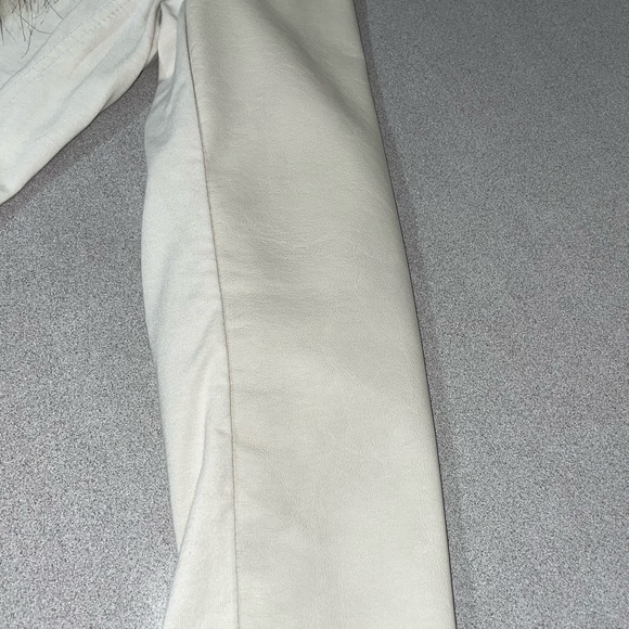 INC Cloth & Faux Leather Jacket With Fur Size M - Picture 6 of 7